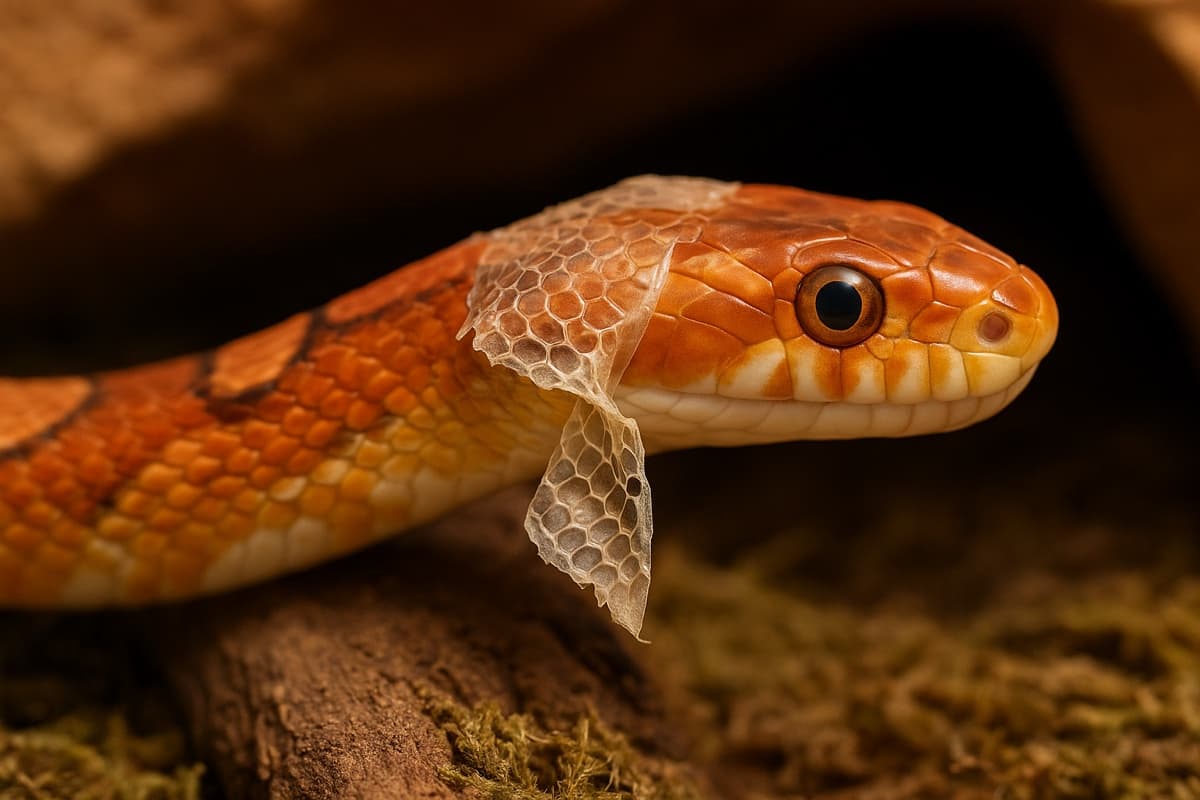 Corn Snake Shedding Problems UK: Stuck Shed & Retained Eye Caps Guide